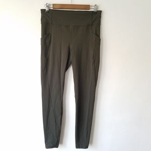 Lululemon Athletica Speed Up Olive Yoga Workout Leggings Size 10